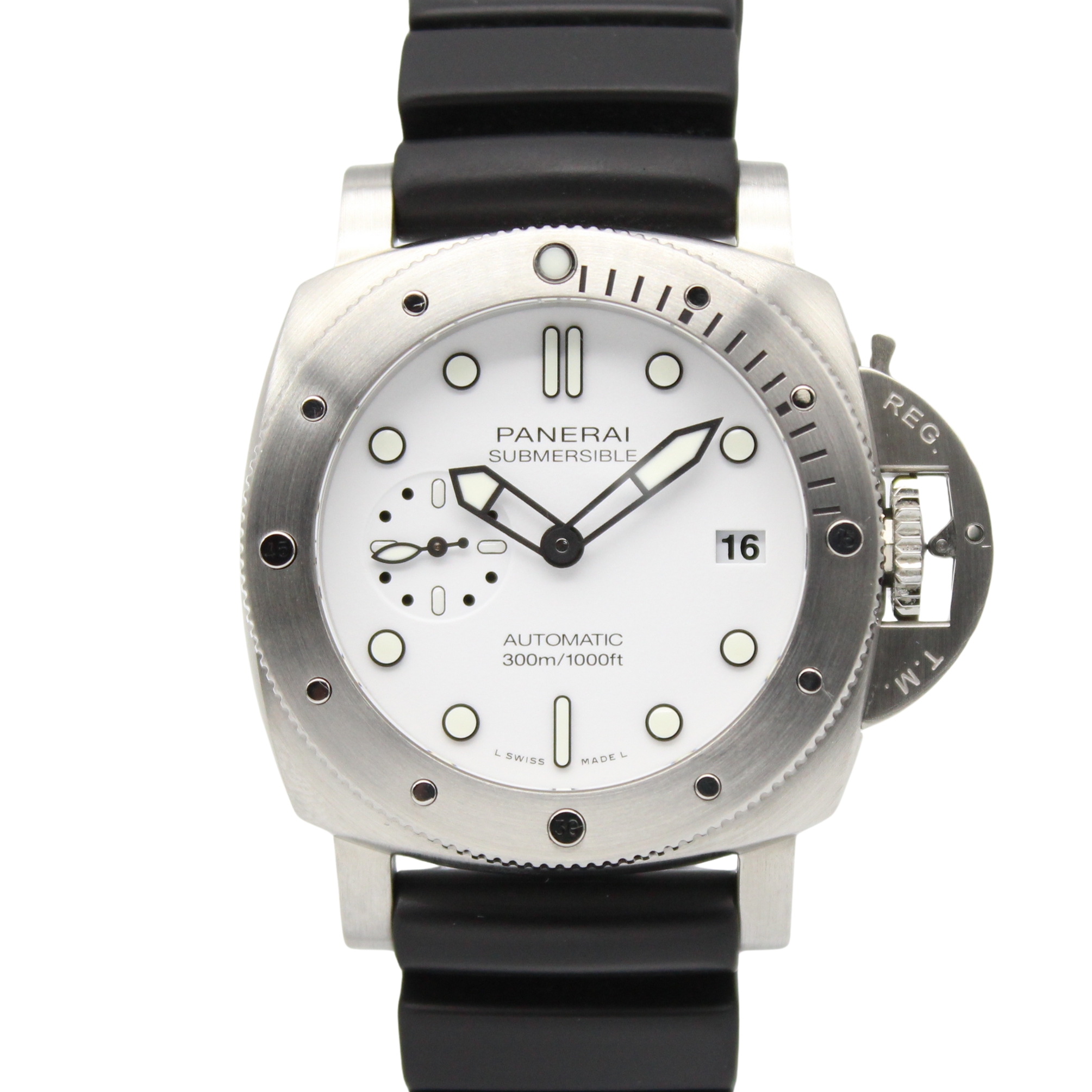 Panerai Submersible 42mm White Dial Stainless Steel PAM01223