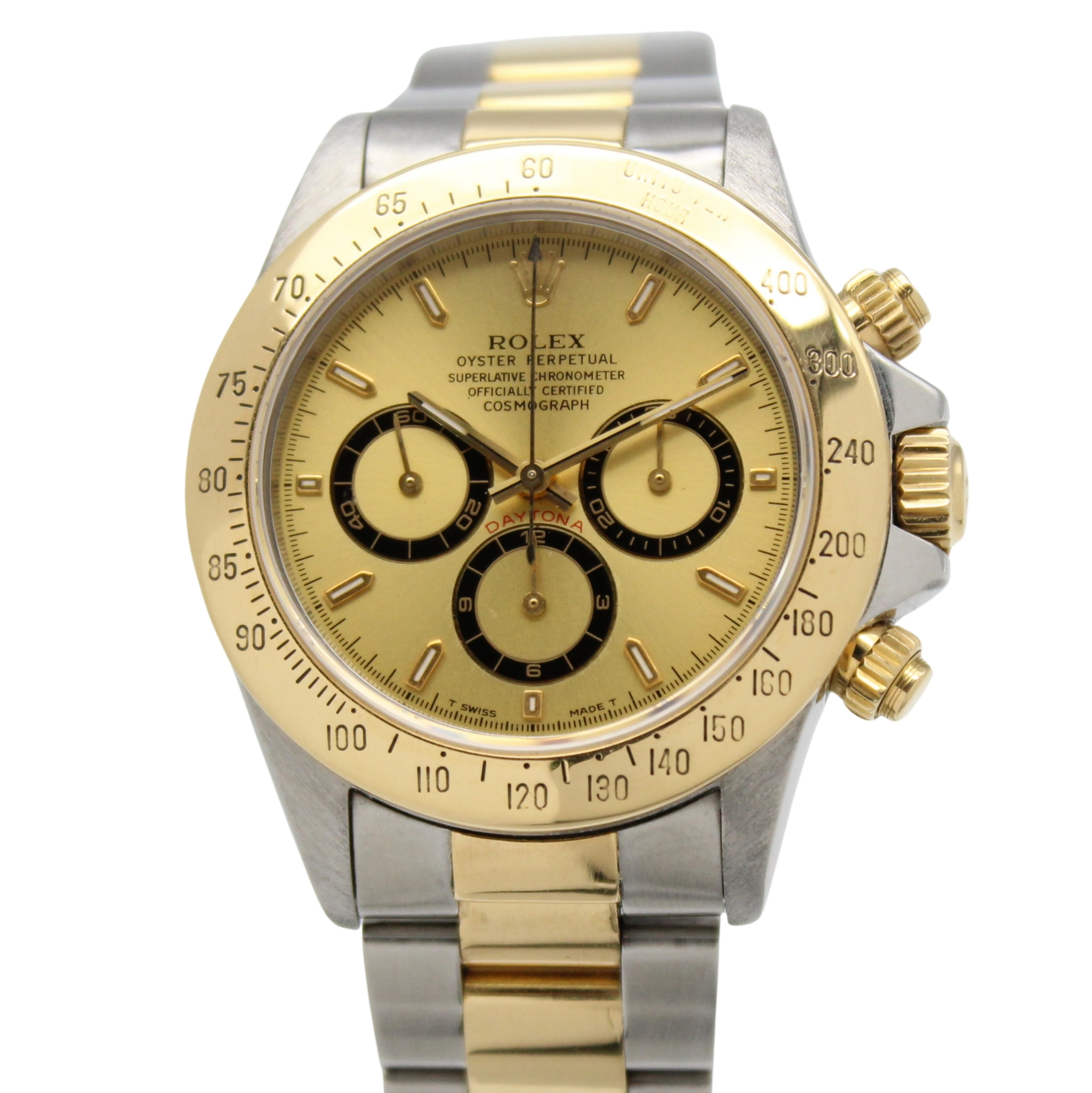 Rolex Zenith Daytona Champagne Dial Stainless Steel/18k Yellow Gold 16523