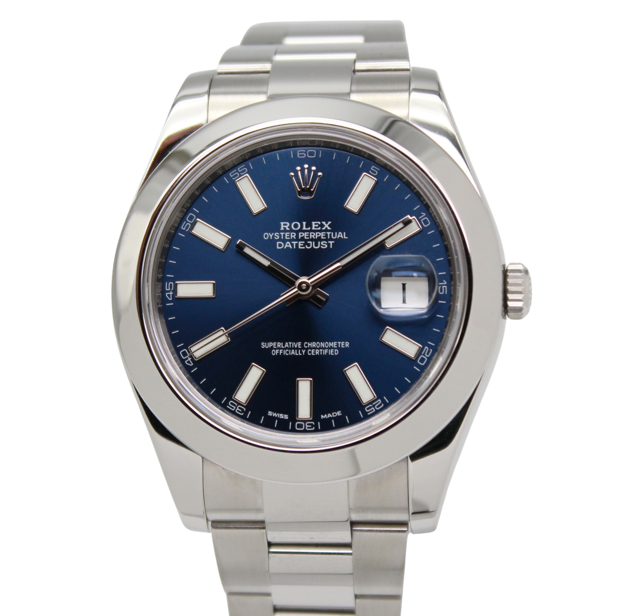 Rolex Datejust 41mm Blue Dial Stainless Steel Oyster Bracelet 116300