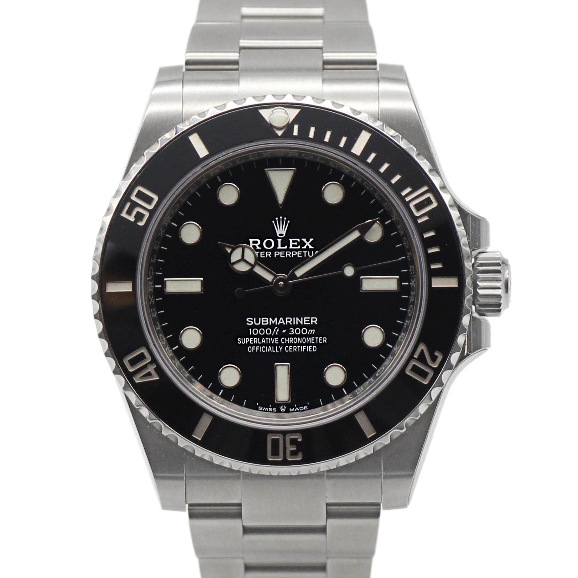 Rolex Submariner No Date 41mm Black Dial Stainless Steel 124060