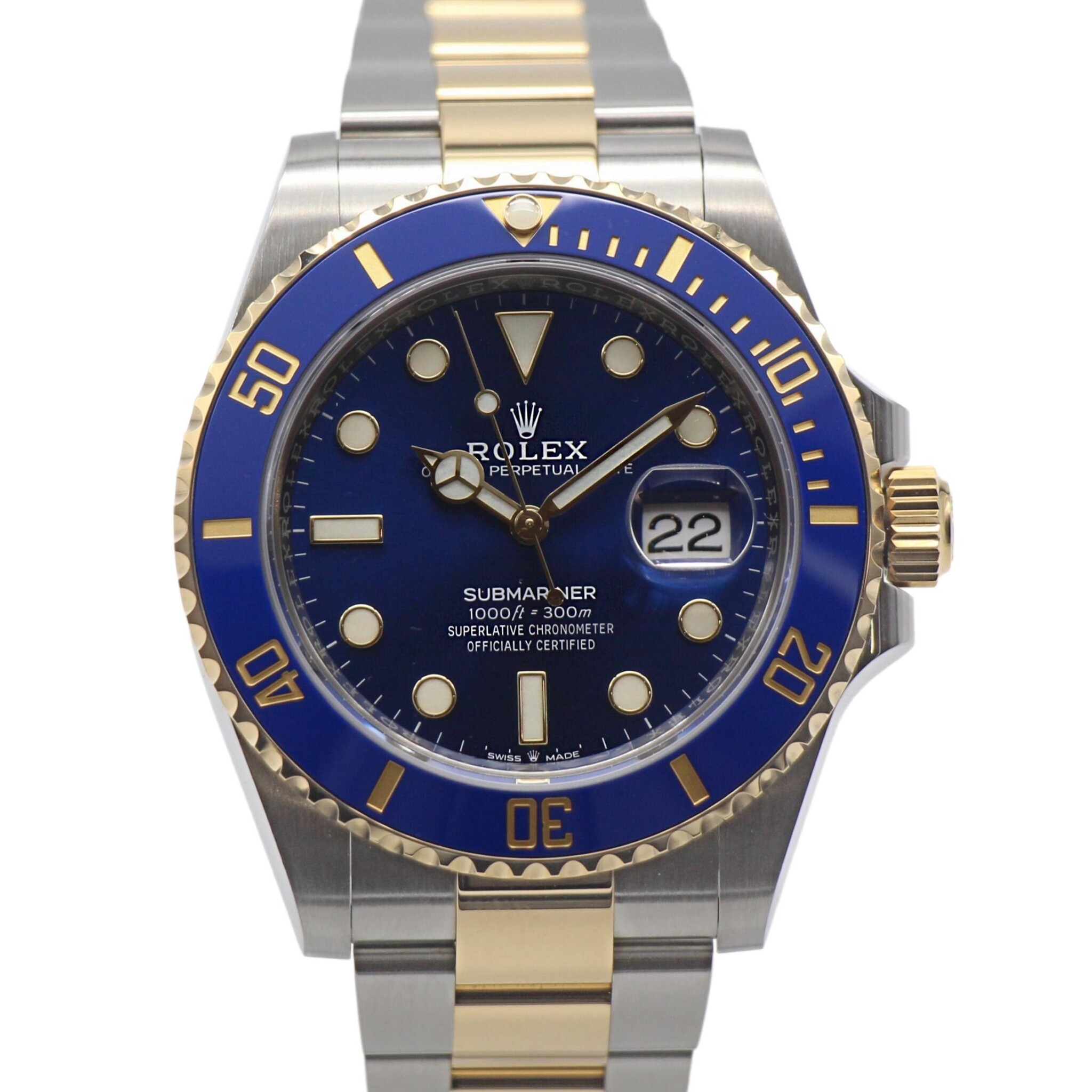 Rolex Submariner Date Blue Dial Stainless Steel and Yellow gold 126613LB