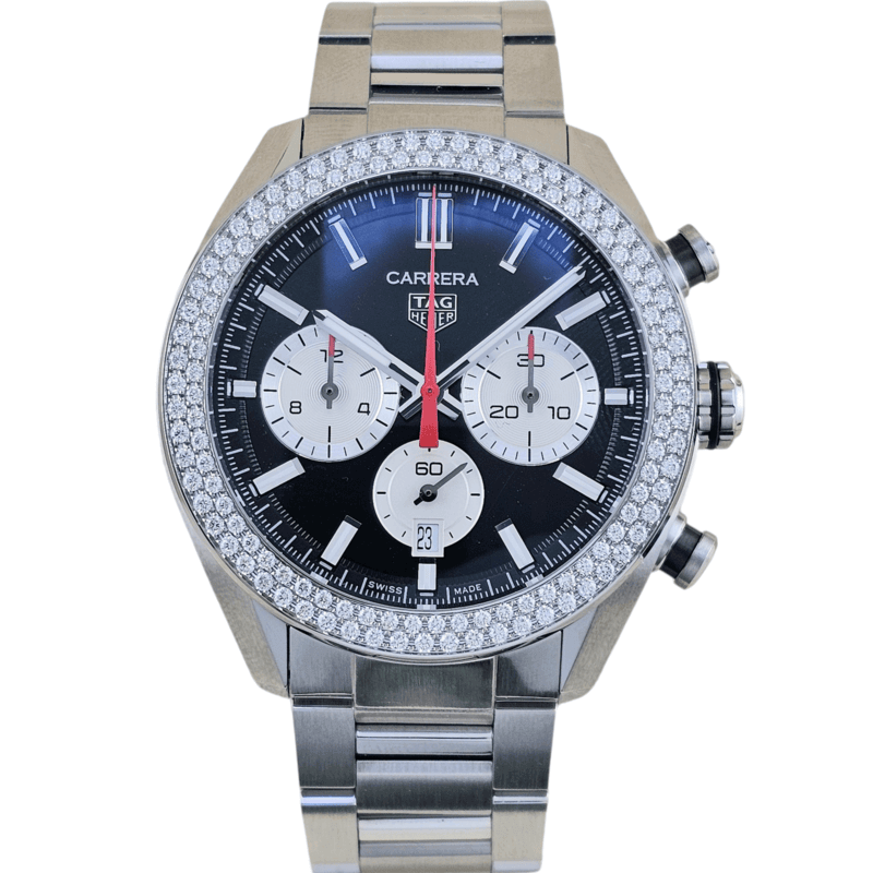 Tag Heuer Carrera Chronograph Factory Diamond Bezel Limited Edition